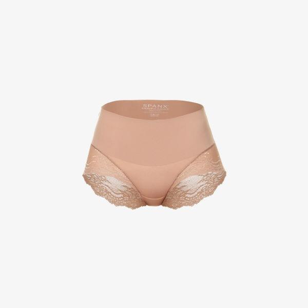

Трусики из ткани с цветочным кружевом Undie-tectable Spanx, цвет cafe au lait