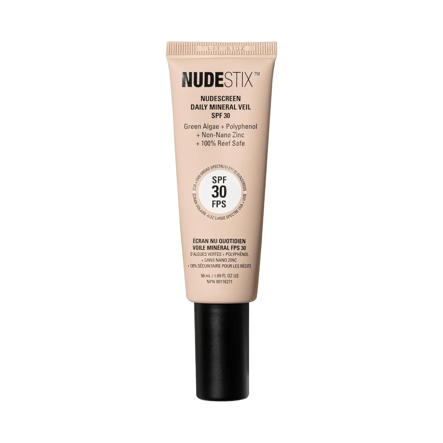 Nudestix Nudescreen Daily Mineral Veil SPF 30 - легкий тонирующий минеральный солнцезащитный крем с оксидом цинка для защиты от UVA/UVB-лучей и синего света., Warm — фото 2