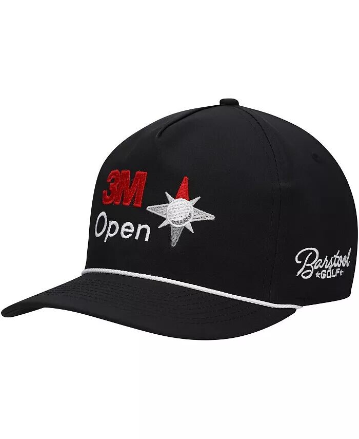 

Мужская черная кепка 3M с открытой веревкой Snapback Barstool Golf