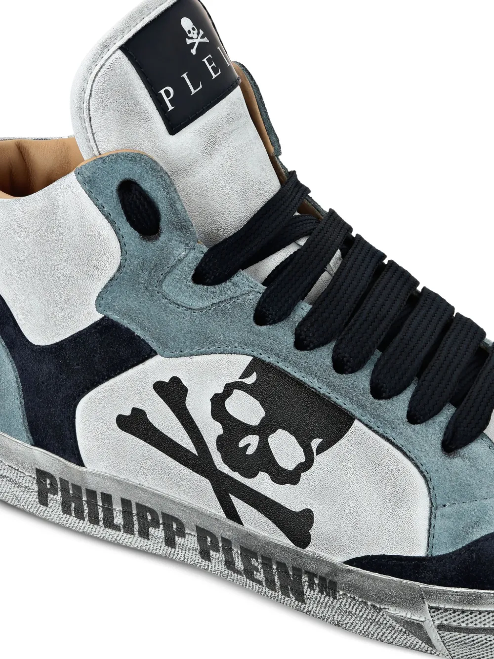 Высокие кеды Retrokickz Philipp Plein, белый — фото 4
