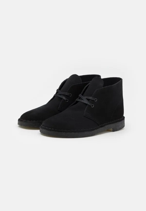 Ботинки на шнуровке в пустынном стиле Clarks Originals, Black — фото 4