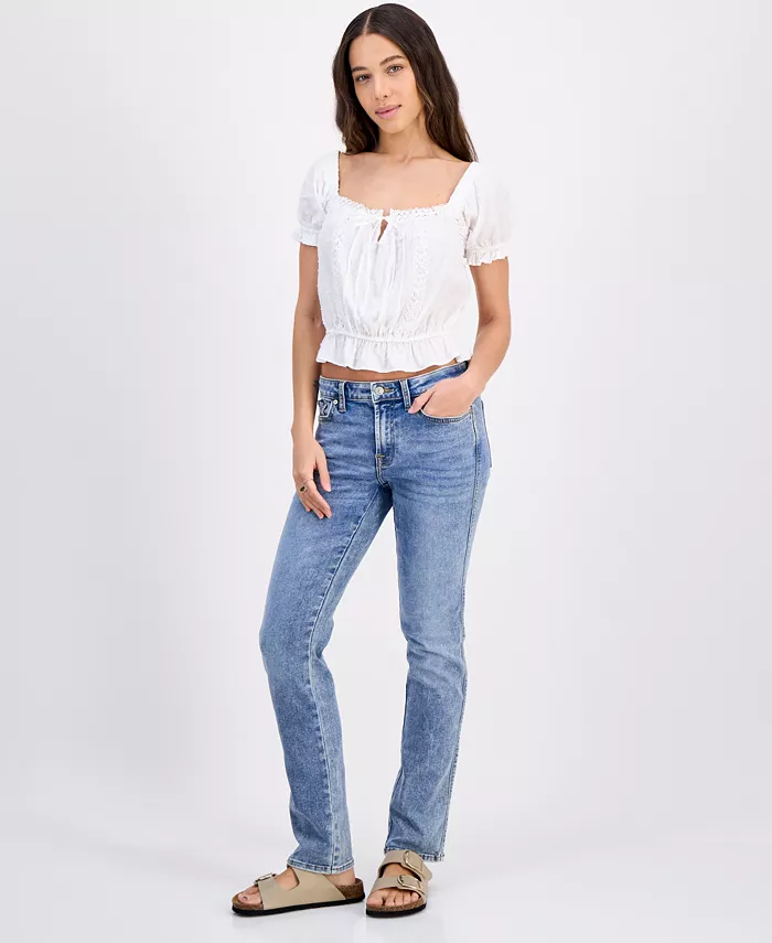 

Женские джинсы Kimmie Straight-Leg 7 For All Mankind, синий