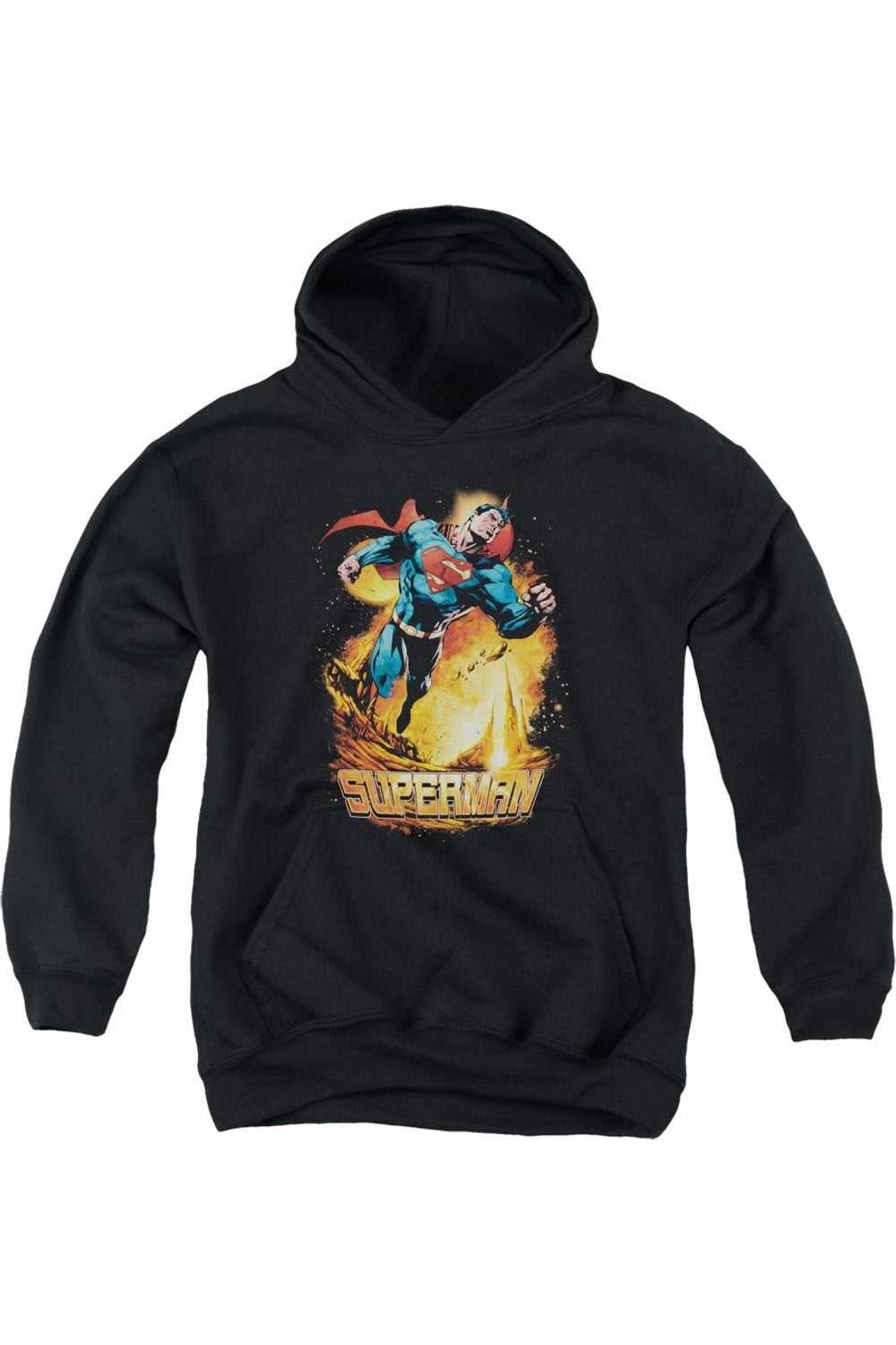 

Супермен худи с принтом космоса для детей Gildan, черный