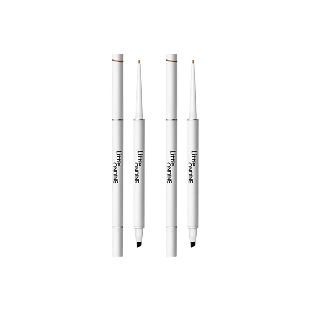 

Ультратонкий двойной карандаш-клей для подводки глаз waterproof и sweatproof smudge proof легко растушевывается 60 мг LittleOndine, коричневый