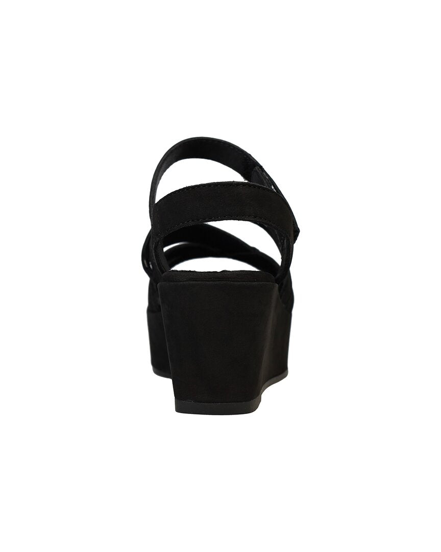EILEEN FISHER Mazy кожаные босоножки на платформе, черный — фото 3