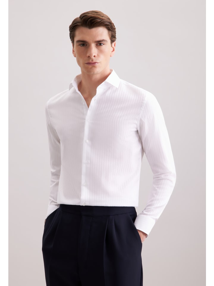 

Рубашка делового кроя белого цвета Seidensticker