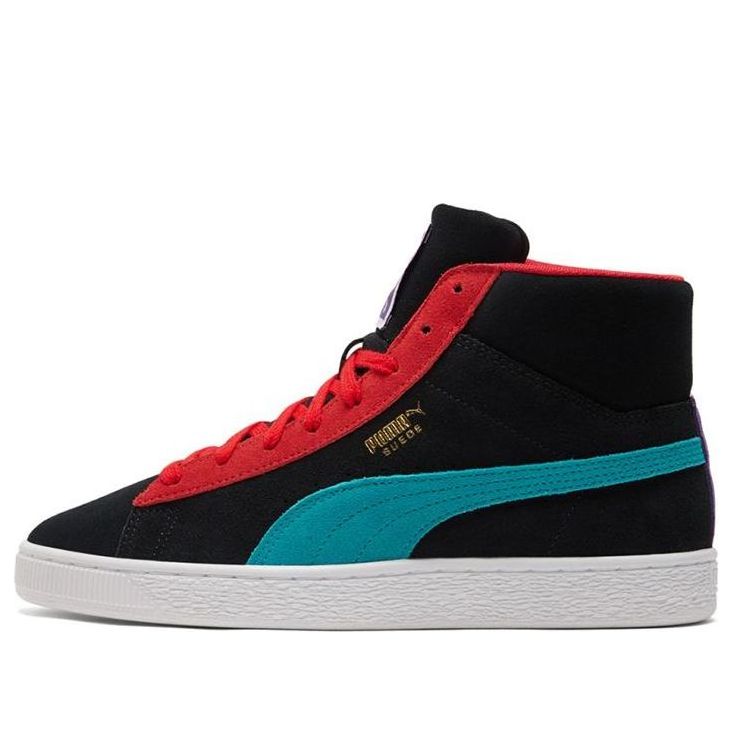 

Кеды PUMA Suede Mid 21 'Black Viridian Green Red', красный