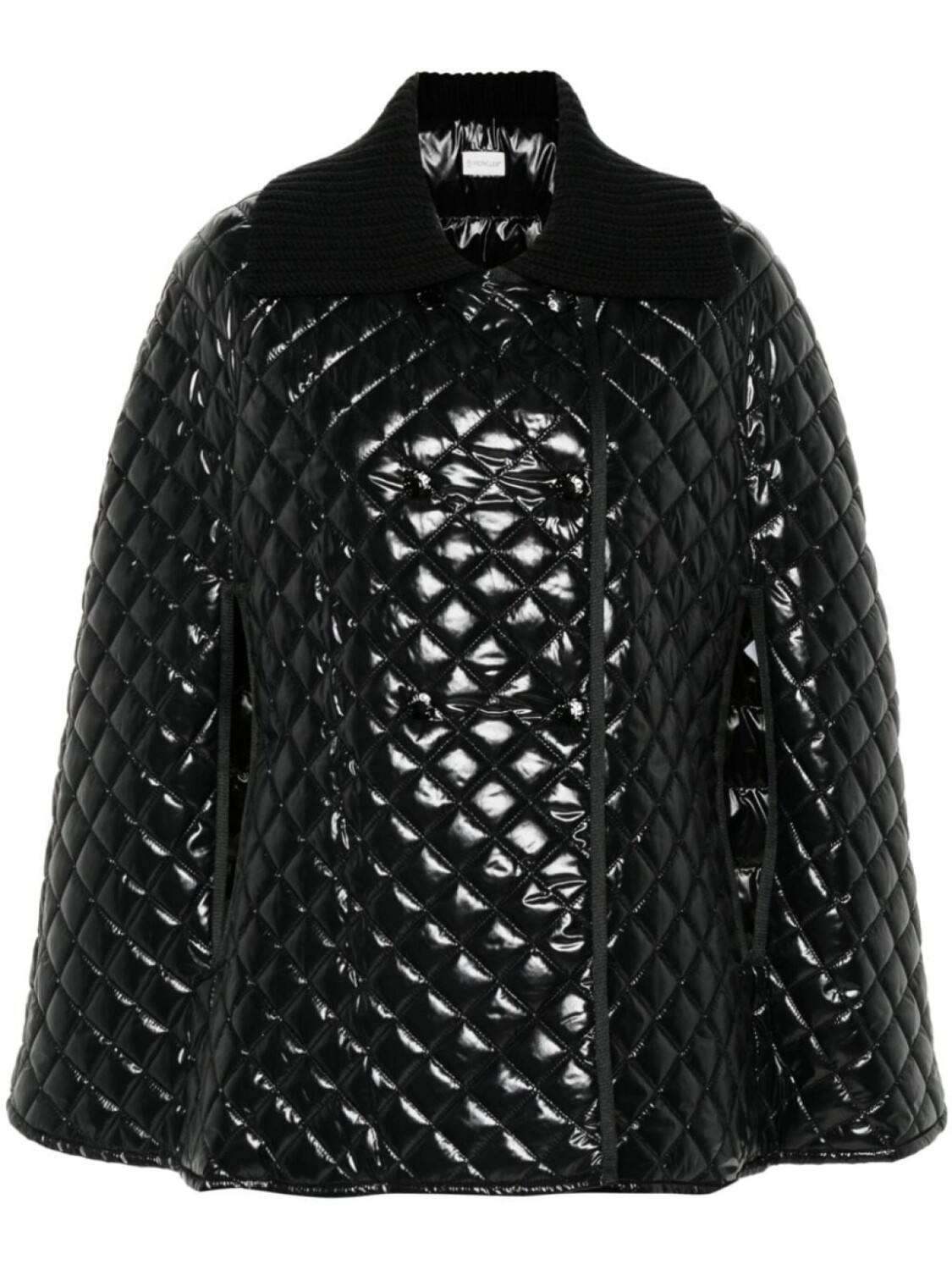 

Moncler стеганый кейп, черный