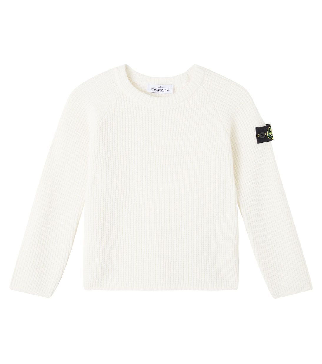 

Свитер с вафельной вязкой Compass Stone Island Junior, Natural