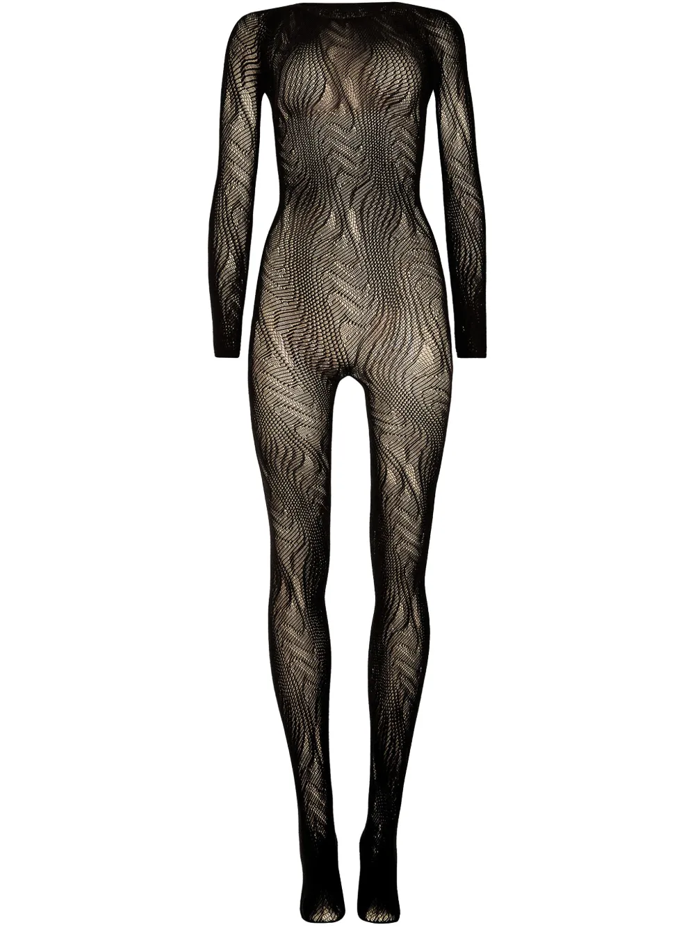 

Комбинезон Snake Net Wolford, черный