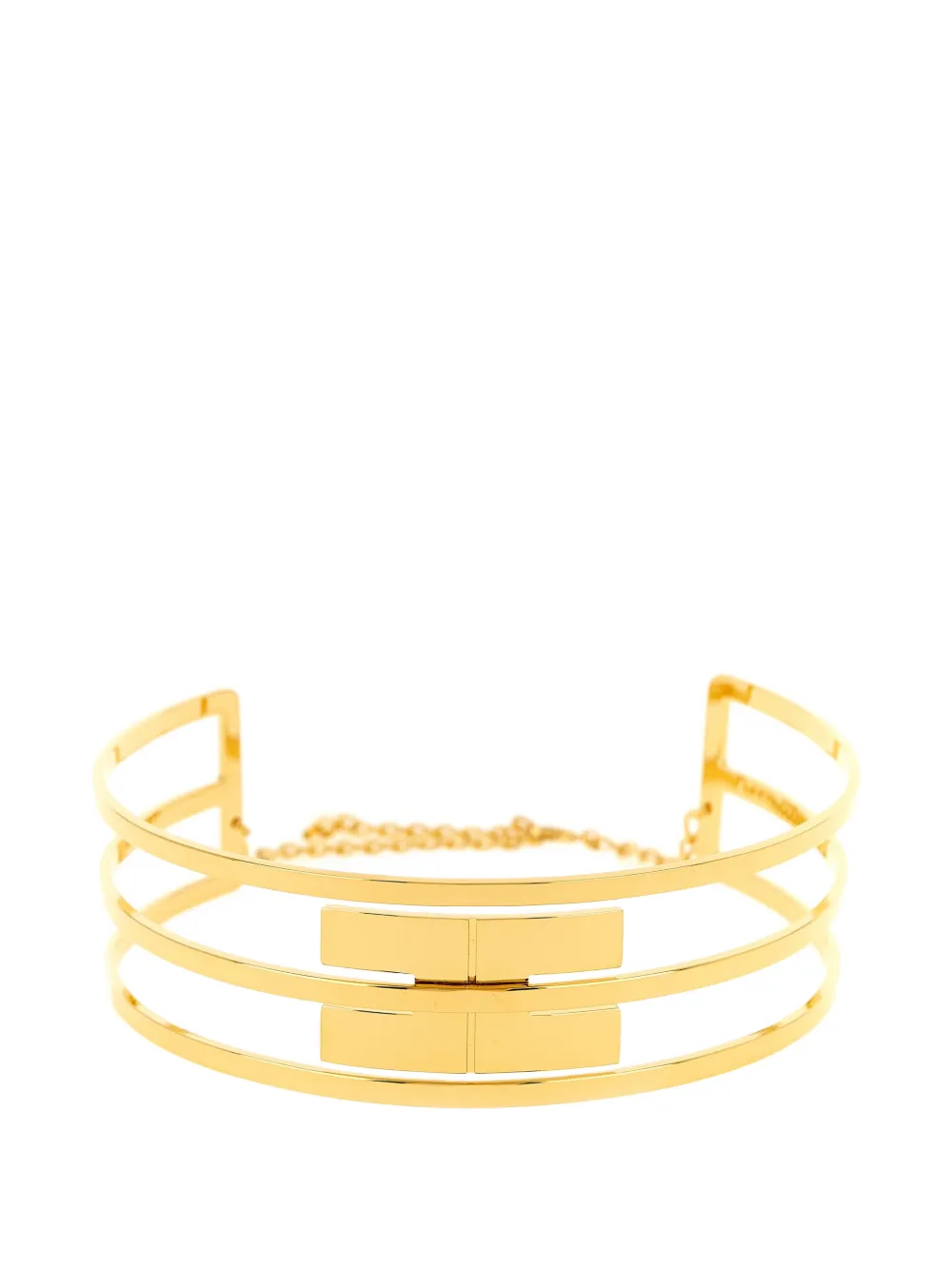 

Жесткое ожерелье с логотипом Elisabetta Franchi, золотистый