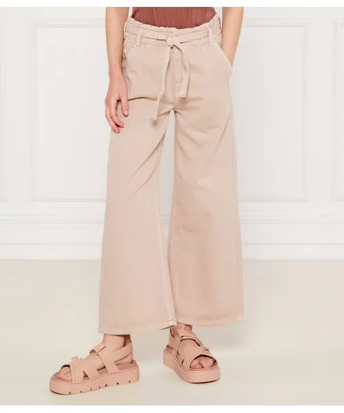 

Брюки Flare fit Guess, бежевый