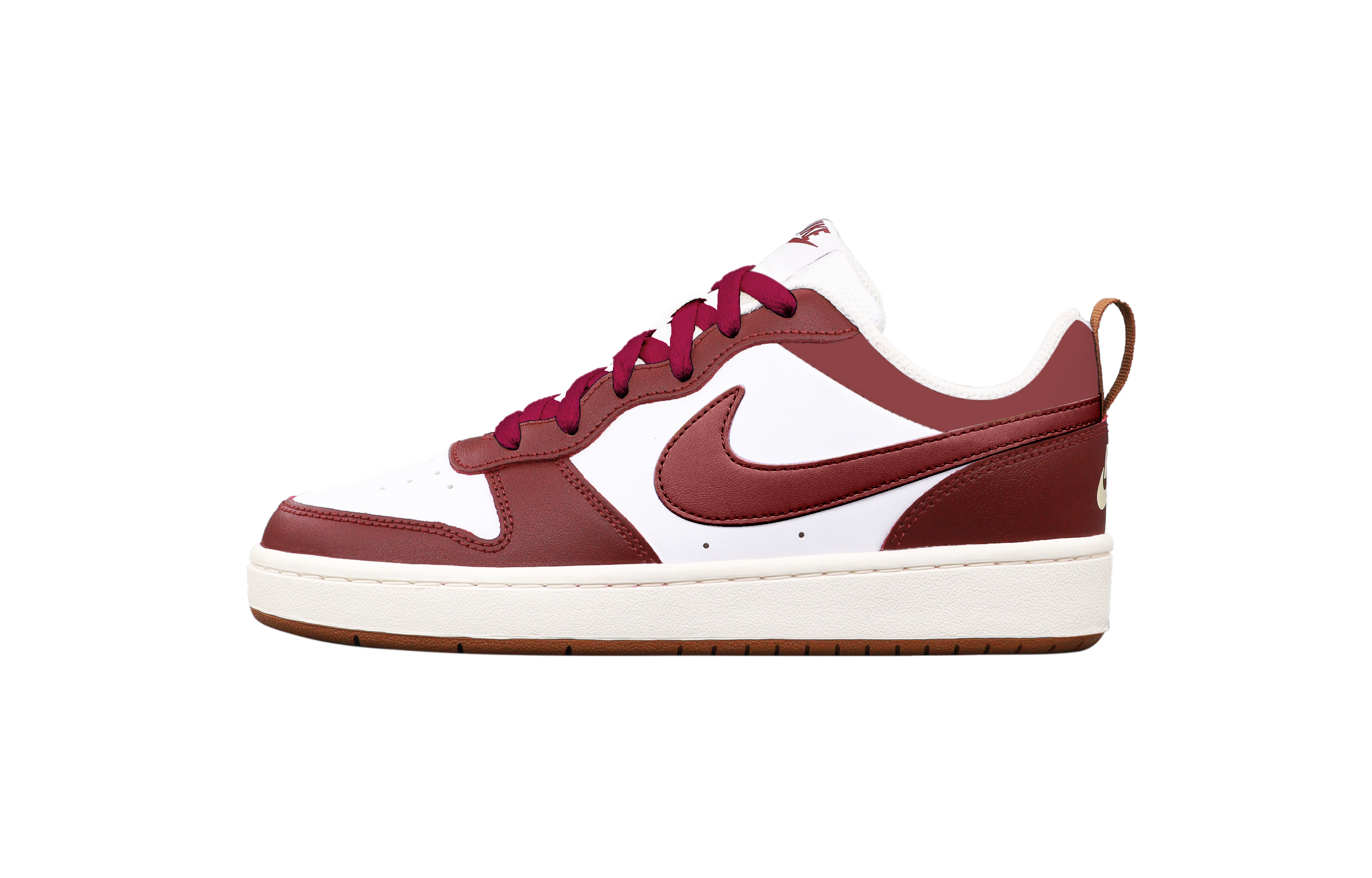 

Court Borough 2Court Borough Low2 Противоскользящие износостойкие низкие детские кроссовки для скейтбординга для подростков Nike, бургундия