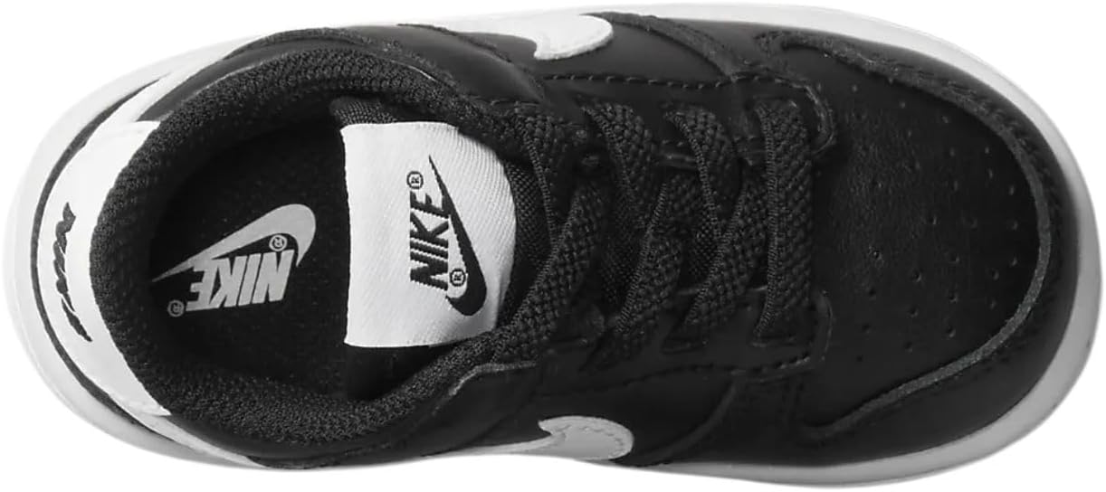 Кроссовки Nike Boys' Dunk Low SE, белый/черный — фото 3