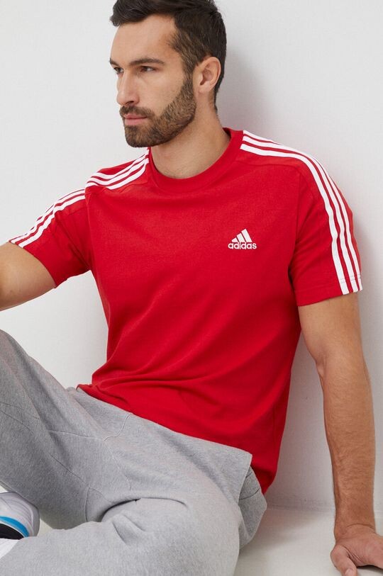 

Футболка Adidas из хлопка adidas, красный