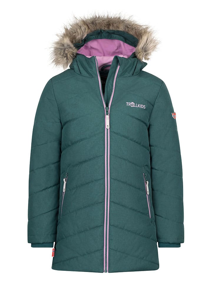 

Лыжная/сноубордическая куртка Lifjell бензиновая. Trollkids