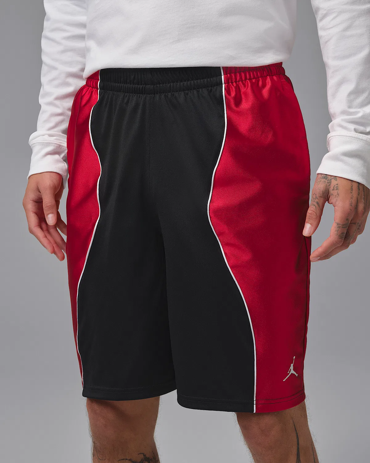 Мужские шорты Dri-FIT Y2K Jordan Sport, Black/White/Gym Red — фото 2
