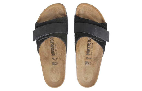 Сандалии Birkenstock Oita Suede Leather, черный — фото 4
