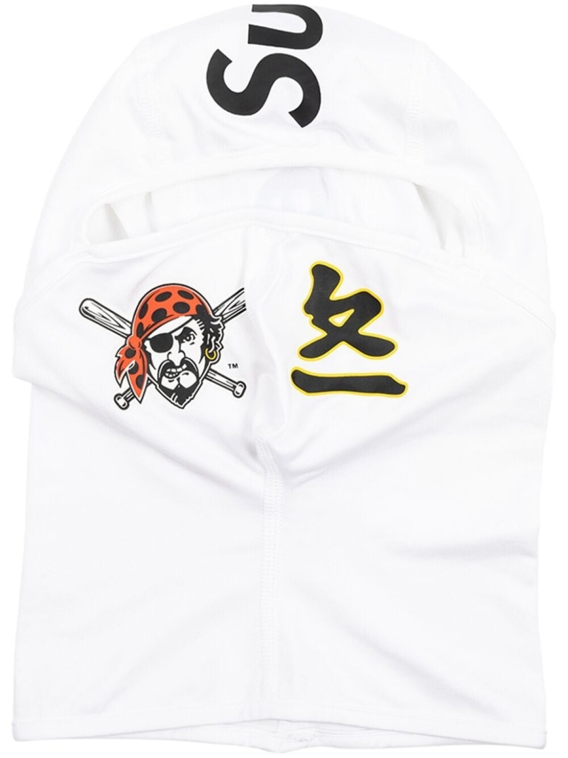 

Supreme x MLB Kanji Teams "Pittsburgh Pirates - White" lightweight balaclava, белый