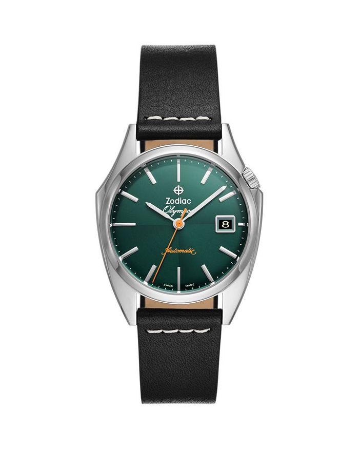

Часы Dress Olympos Automatic из кожи, 37 мм Zodiac, зеленый