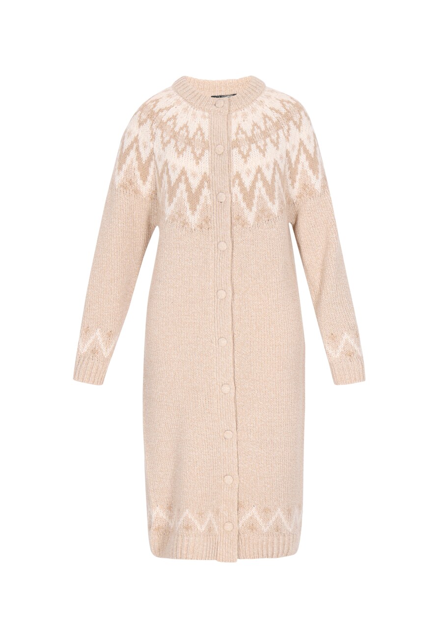 

Вязаное пальто DreiMaster Vintage Vintage, кремовый