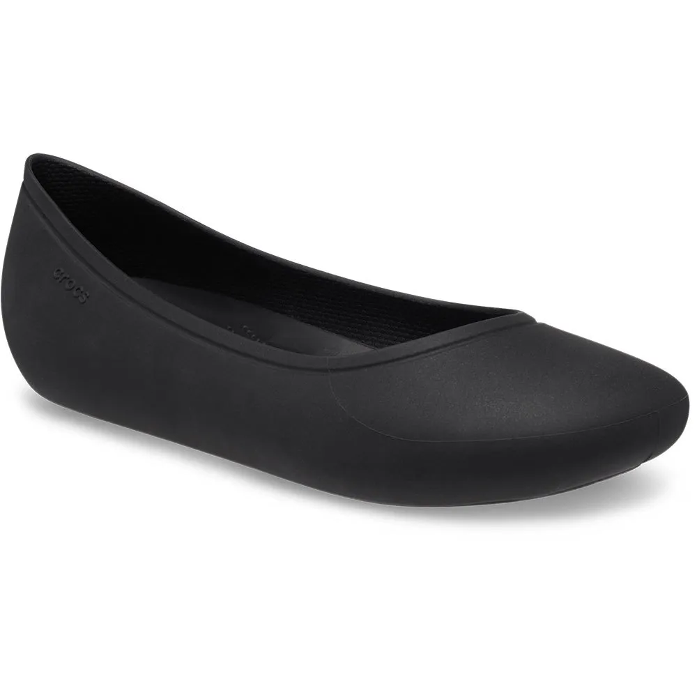 Балетки Crocs Brooklyn Flat, черный
