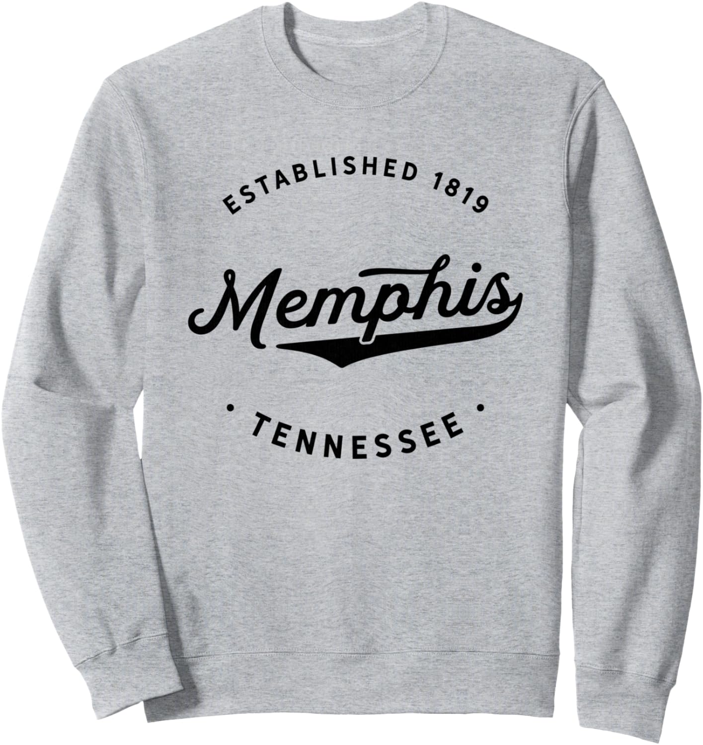 

Классическая ретро-винтажная толстовка с оригинальным дизайном, Мемфис, Теннесси, 1819 год, США Vintage Memphis Novelty, серый