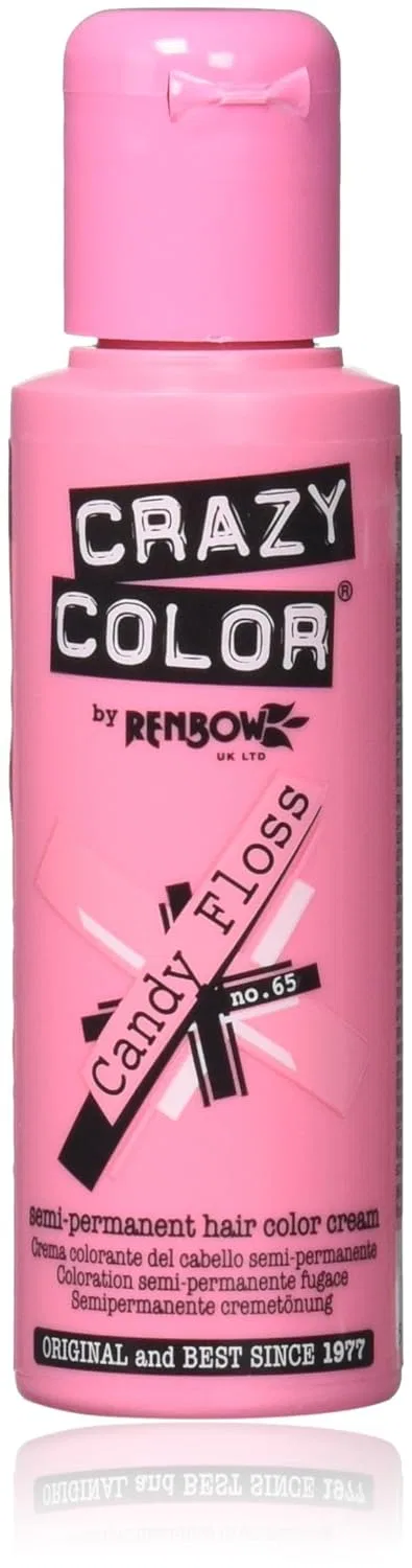 Набор из 4 полуперманентных красок для волос «Candy Floss No.65» от Crazy Colour Renbow