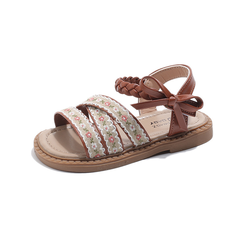 

Износостойкие низкие детские сандалии для детей от 3 до 7 лет Neon, темно-коричневый