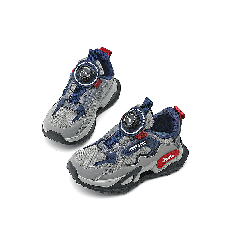 Детские кеды Kids Low-top Red Jeep, серый/красный — фото 4