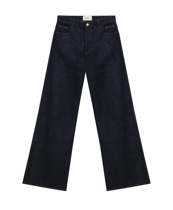 

Джинсы с высокой талией и широкими штанинами Coperni, синий