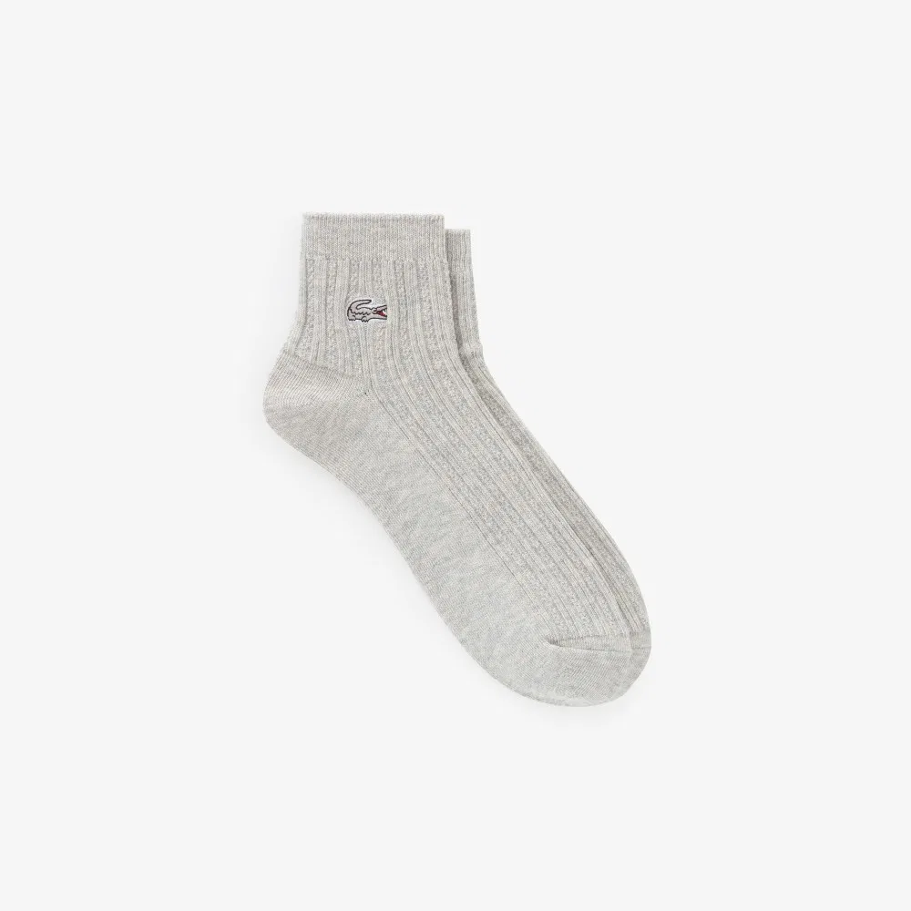 Носки женские Lacoste Ажурные, кремовые