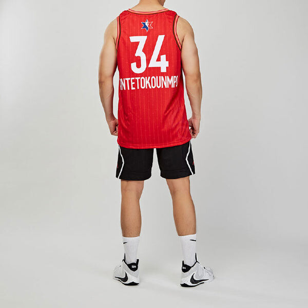 Майка Air Jordan NBA All-Star Edition Swingman Jersey - Giannis Antetokounmpo NBA2020 Red, красный — фото 4