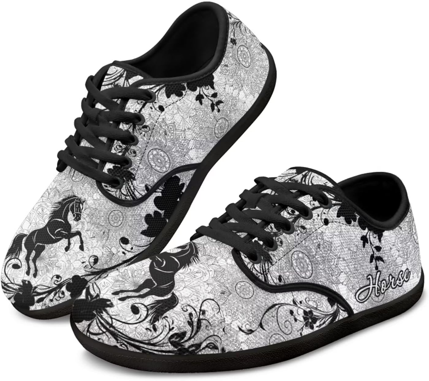 

Женские и мужские сандалии Jeiento Mandala с цветочным и животным узором, кожаные прогулочные туфли с широкой носочной частью, низкие кроссовки из ПУ-кожи, серый