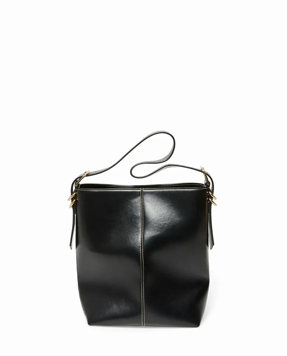 

Сумка-хобо с боковой пряжкой Sfera, черный