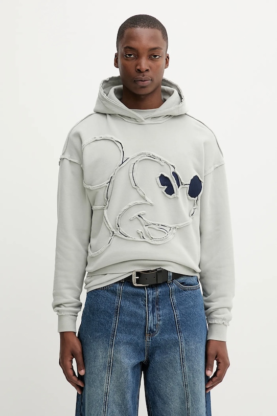 

Хлопковая толстовка SHEFFIELD MICKEY Desigual, серый