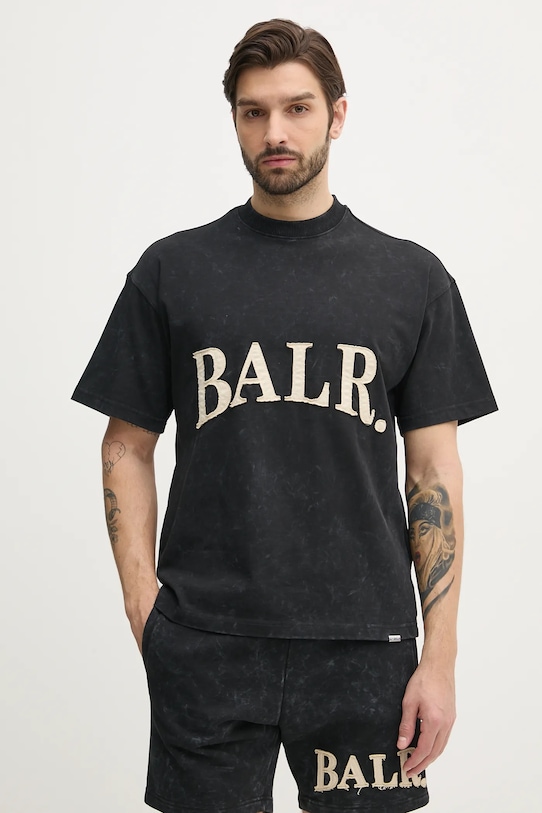 

Хлопковая футболка Balr., черный