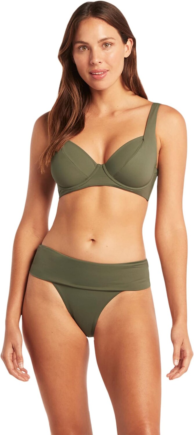 

Купальник SEA LEVEL SWIM Essentials C/D Cup with Underwire Bra, хаки