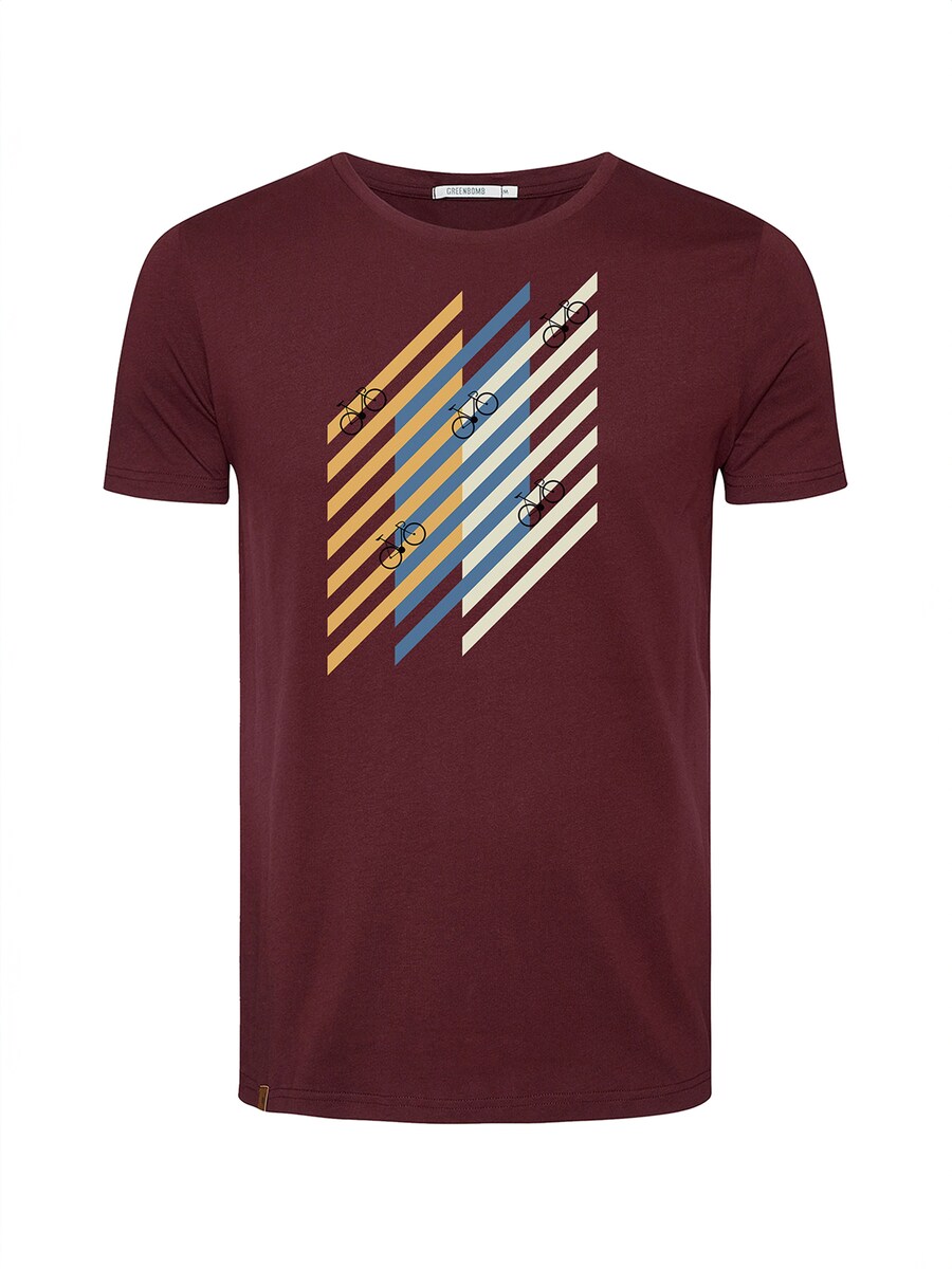 

Рубашка GREENBOMB Bike Grid, цвет Wine red