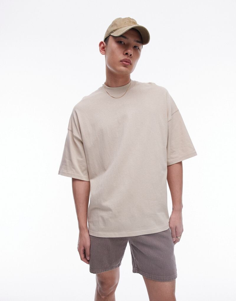 

Черная футболка оверсайз Topman