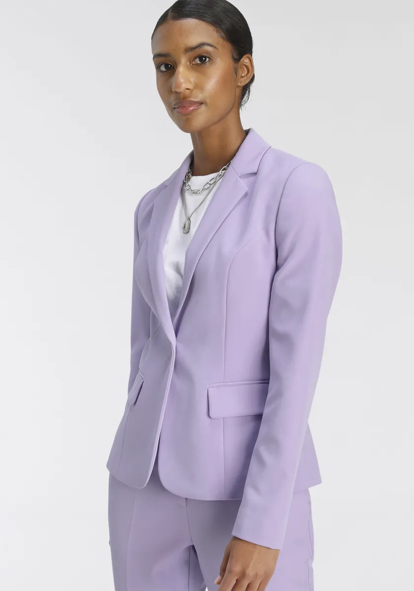 

Короткий пиджак Tamaris в модных цветах, цвет Flieder (Blazer Aus Nachhaltigem Material)