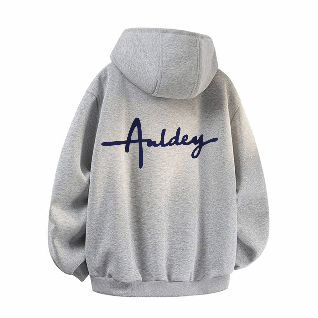 

Толстовка Unisex Hooded Thickened Mock Two Piece AULDEY, светло-серый/темно-синий[cleanfit style]