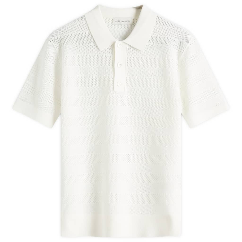 

Вязаный поло Mercy Dries Van Noten, белый