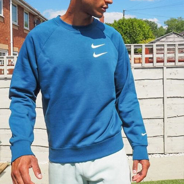 Толстовка Nike Sportswear Swoosh Tee Blue Cj4872-455, синий — фото 4