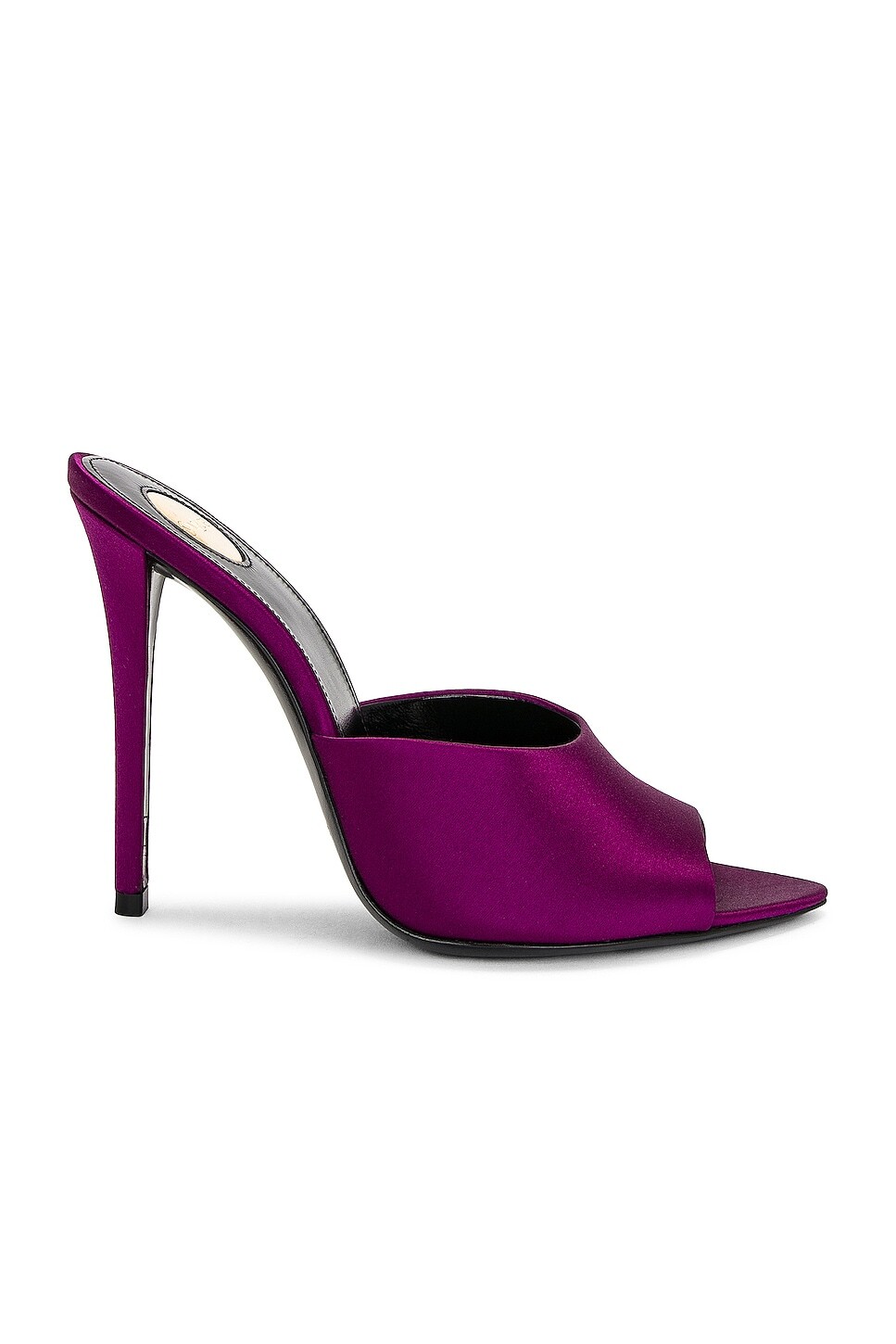 Сандалии Goldie с мюлями Saint Laurent, цвет Cyclamen