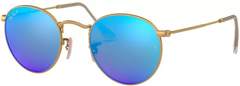 

Круглые металлические поляризованные солнцезащитные очки Ray-Ban