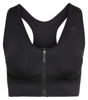 

Бесшовный бюстгальтер Odlo с высокой талией для женщин, черный