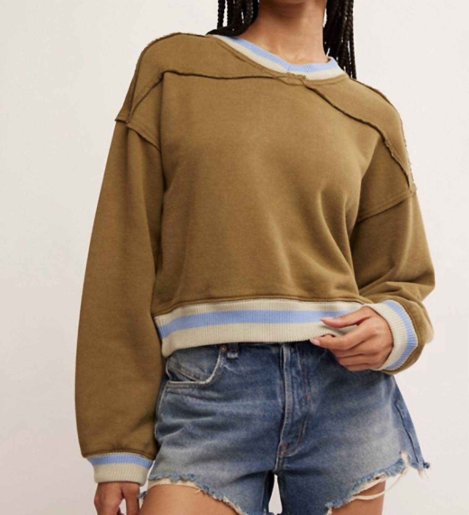 

Свитшот Rio в сочетании с водорослями Free People, цвет seaweed combo
