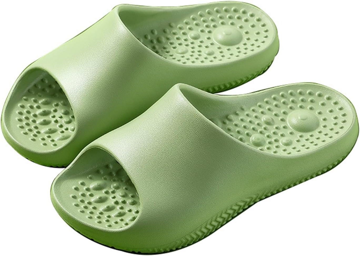 

Тапочки для женщин и мужчин с ультрамягкой подошвой, противоскользящие, для душа, для дома и улицы, быстросохнущие, для бассейна, дома и общежития Generic, зеленый
