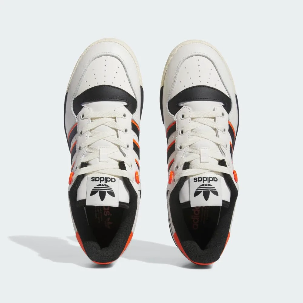 Мужские кроссовки Adidas Rivalry 86, белый/черный/оранжевый — фото 4
